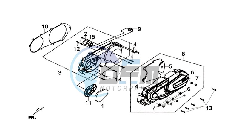 CRANKCASE COVER LEFT