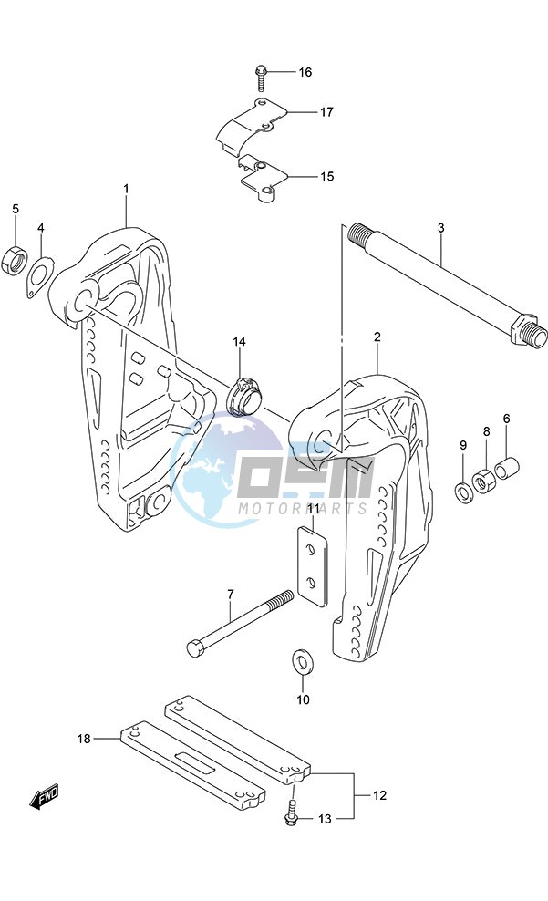 Clamp Bracket (DF 250S)