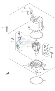 DF 300AP drawing PTT Motor