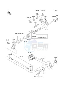 ZR 1000 B [Z1000 EUROPEAN] (B7F-B9F) B7F drawing GEAR CHANGE MECHANISM