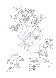 MT09A MT-09 ABS 900 (2DRA 2DRB) drawing FENDER