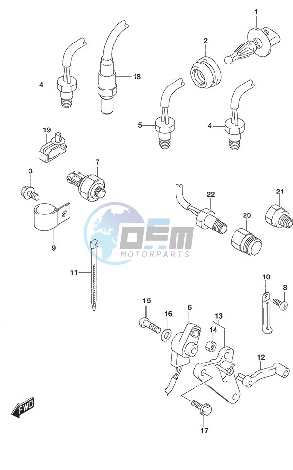 Sensor w/Transom (X or XX)