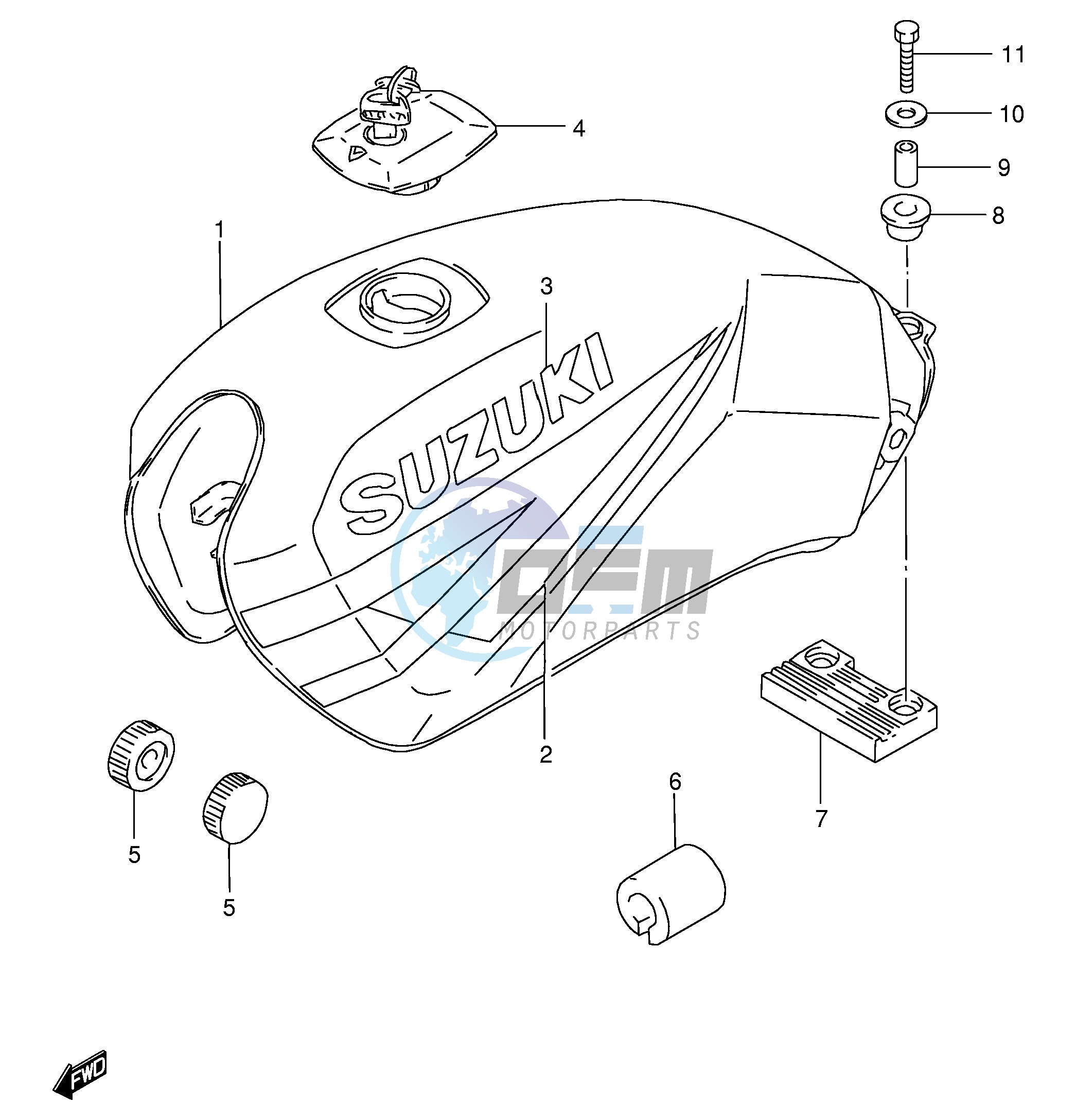 FUEL TANK (MODEL R P37)