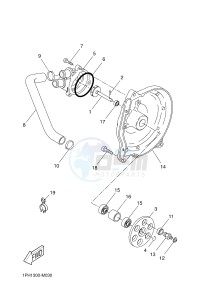 NS50N AEROX NAKED (1PL1 1PL1 1PL1) drawing WATER PUMP