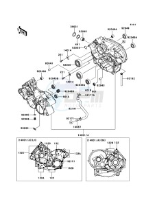 KFX700 KSV700ABF EU drawing Crankcase