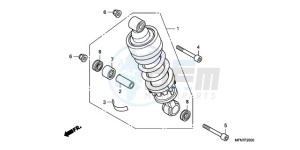 CB1000RAA E / ABS MPH drawing REAR CUSHION