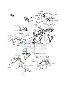 Z800_ABS ZR800BEF FR GB XX (EU ME A(FRICA) drawing Side Covers/Chain Cover