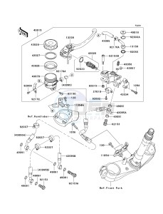 KRF 750 F [TERYX 750 4X4 NRA OUTDOORS] (F8F) C9F drawing FRONT MASTER CYLINDER