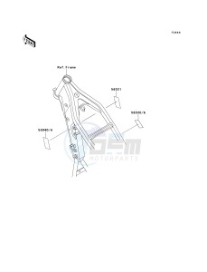 KLX 650 D [KLX650R] (D1) [KLX650R] drawing LABELS