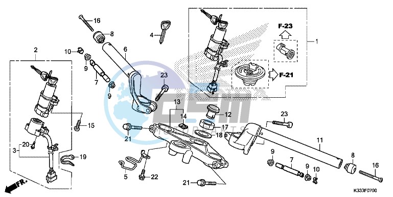 HANDLE PIPE/ TOP BRIDGE