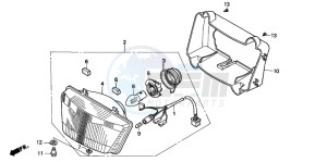 NSR75 drawing HEADLIGHT