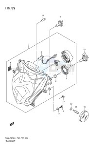 GSX-R750 (E3) drawing HEADLAMP