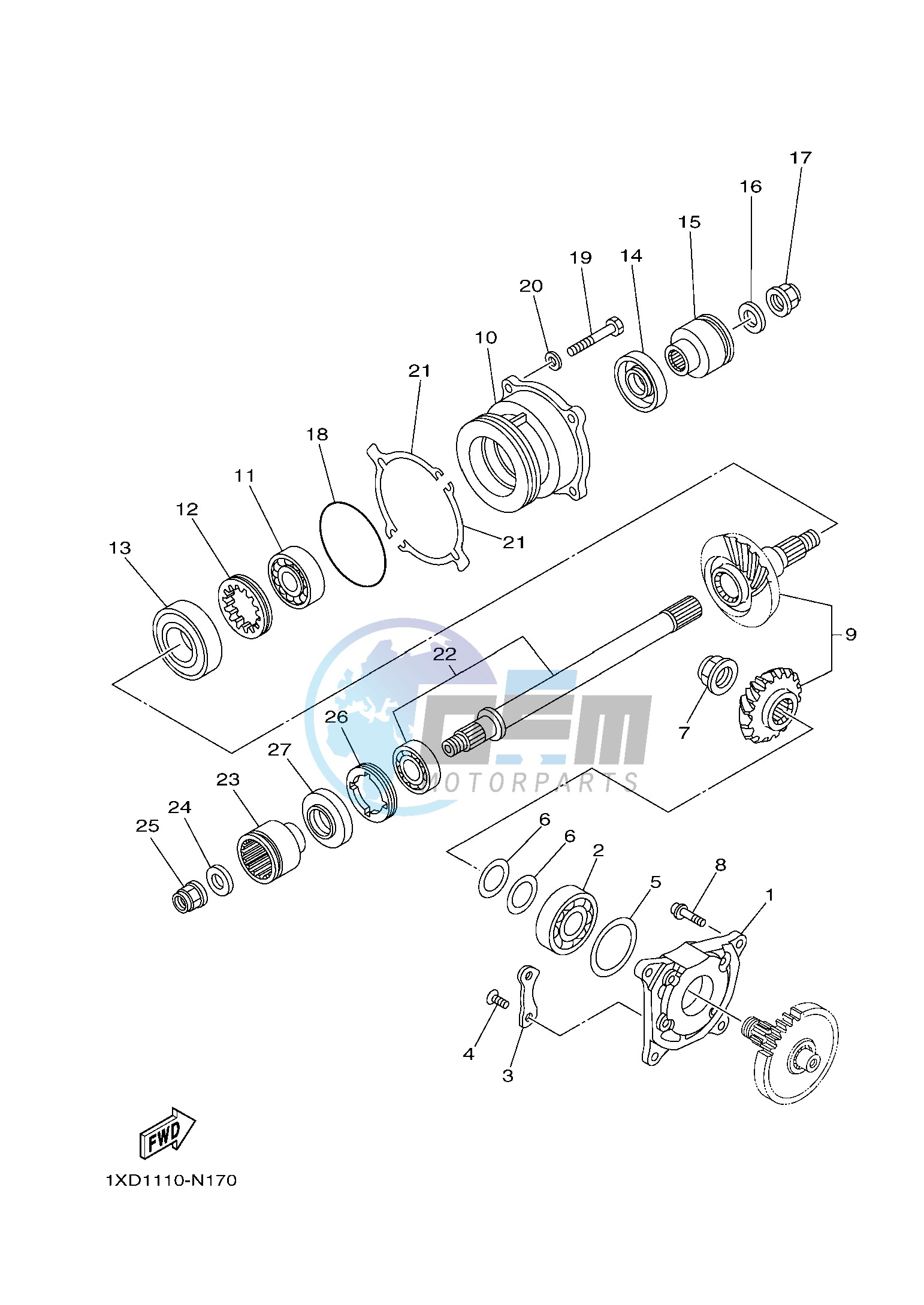 MIDDLE DRIVE GEAR