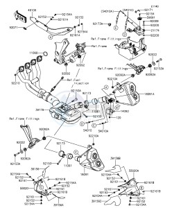 Z1000 ABS ZR1000GFF FR GB XX (EU ME A(FRICA) drawing Muffler(s)