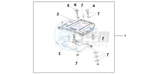 CBF1000FC CBF1000F E drawing TOP BOX BRACKET