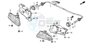 TRX500FE drawing TAILLIGHT