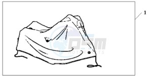 CBF1000A9 EK drawing BODY COVER XL HONDA LOGO