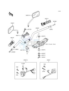 ZR 1100 C [ZRX1100] (C3-C4) drawing HANDLEBAR