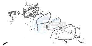 SGX50 drawing AIR CLEANER