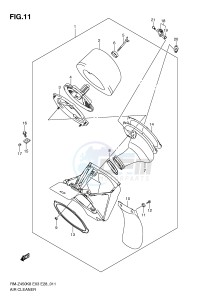 RM-Z450 (E3-E28) drawing AIR CLEANER