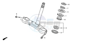 CBR600RR drawing STEERING STEM