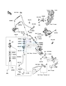 VERSYS_1000 KLZ1000ADF FR GB XX (EU ME A(FRICA) drawing Rear Master Cylinder