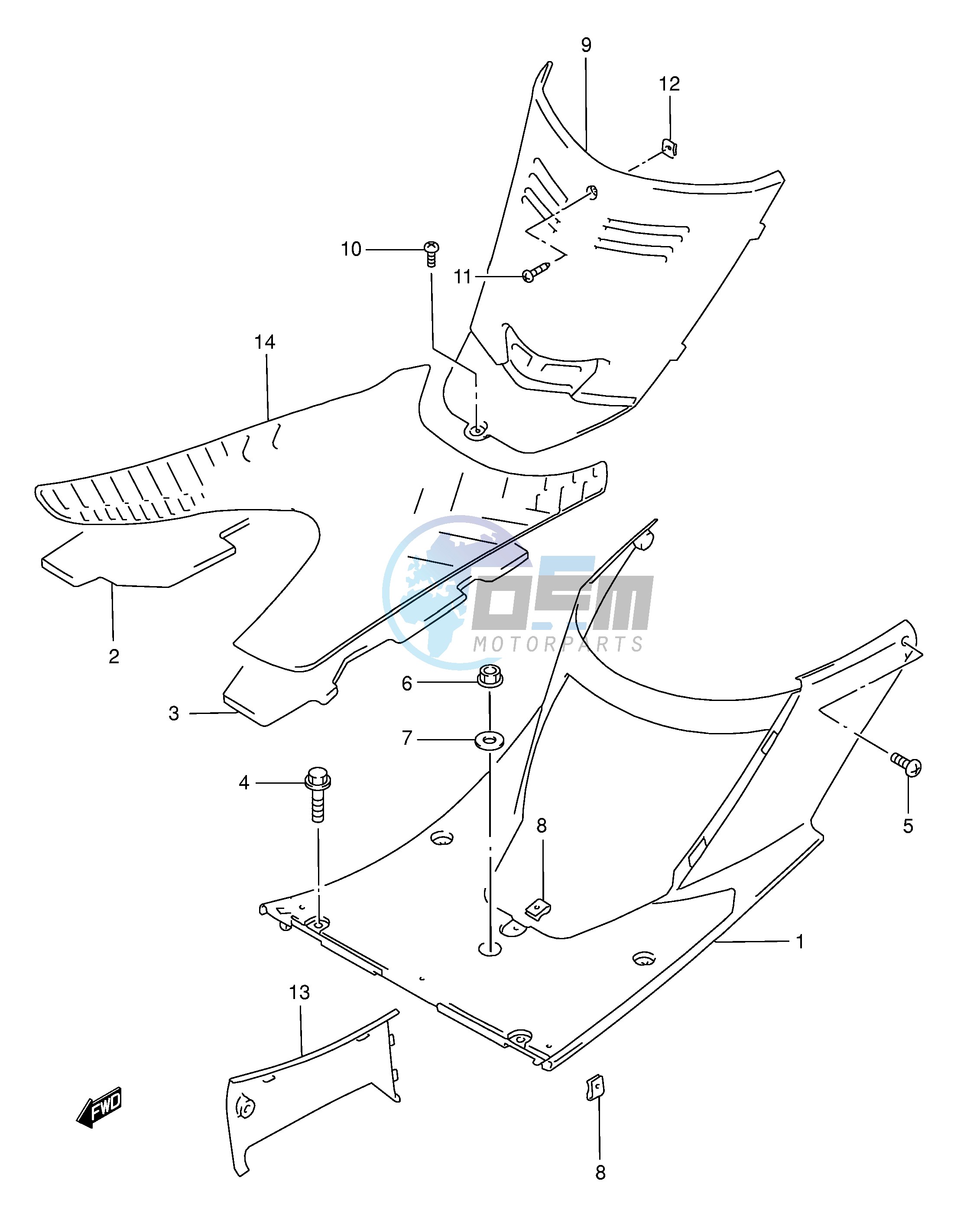 REAR LEG SHIELD (MODEL S T V W)