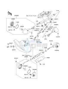 VN 1600 E [VULCAN 1600 CLASSIC] (6F) E6F drawing TURN SIGNALS