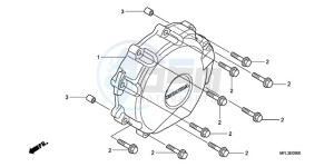 CBR1000RR9 UK - (E / MKH MME REP) drawing A.C. GENERATOR COVER (CBR 1000RR)