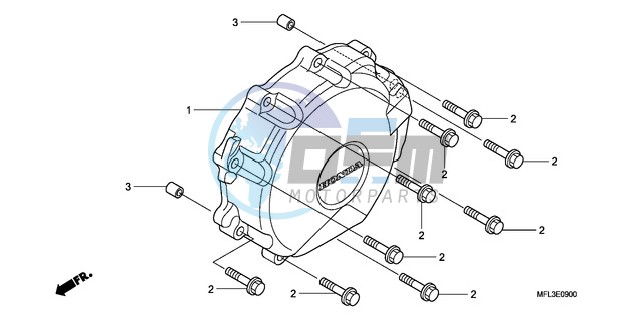 A.C. GENERATOR COVER (CBR 1000RR)