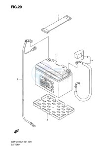 GSF-1250S BANDIT EU drawing BATTERY