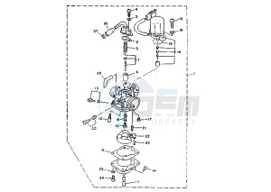 YM BREEZE 50 drawing CARBURETOR