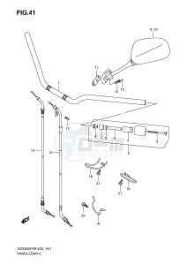 GSX650F (E2) Katana drawing HANDLEBAR