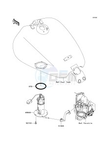 VN 1700 B [VULCAN 1700 VOYAGER ABS] (9FA) B9FA drawing FUEL PUMP