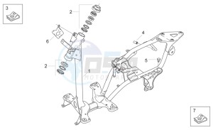 Scarabeo 50 2t (eng. Minarelli) drawing Frame