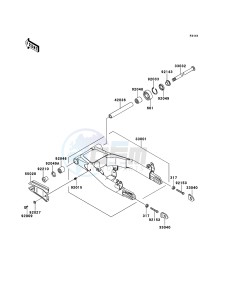 W800 EJ800ABS GB XX (EU ME A(FRICA) drawing Swingarm