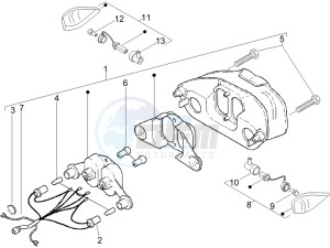 DNA 50 drawing Tail light - Turn signal lamps