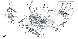 NT700VA drawing REAR CYLINDER HEAD