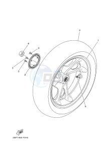 GPD125A GPD125-A NMAX125 (2DS6) drawing REAR WHEEL