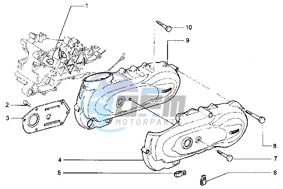 Crankcase cover clutch side