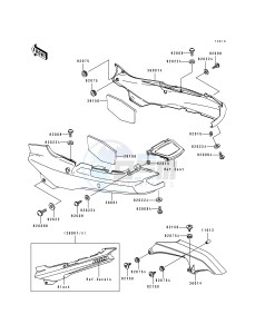 ZX 1100 F [GPZ 1100 ABS] (F1) [GPZ 1100 ABS] drawing SIDE COVERS_CHAIN COVER