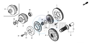 GL1800 drawing PRIMARY DRIVE GEAR