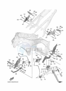 MT-09 SP MTN890D (BAM7) drawing STAND & FOOTREST