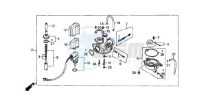 SJ100 1100 BALI EX drawing CARBURETOR