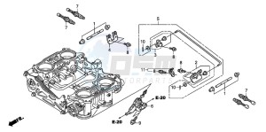 ST1300A drawing THROTTLE BODY (COMPONENT PARTS)