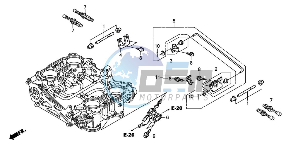 THROTTLE BODY (COMPONENT PARTS)