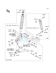 KVF 360 B [PRAIRIE 360] (B6F-B9F) B6F drawing SUSPENSION