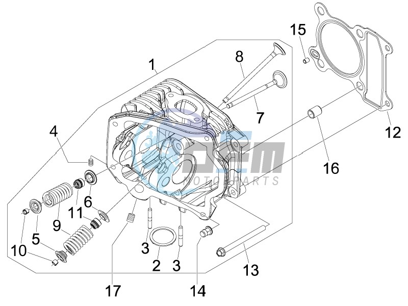 Cilinder head unit - Valve