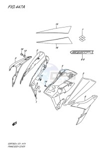 GSR750Z EU drawing FRAME BODY COVER