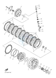 YZF-R1 998 R1 (2CR1 2CR2) drawing CLUTCH